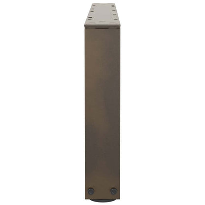 Gambe per Tavolo Pranzo a V 2pz Naturale 70x(30-31,3)cm Acciaio - homemem39