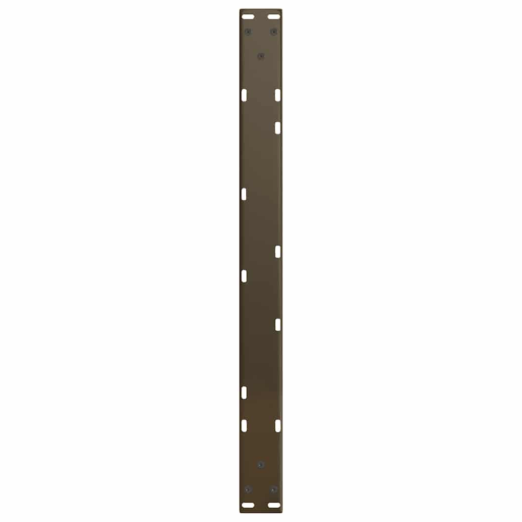 Gambe per Tavolo Pranzo a V 2pz Naturale 70x(30-31,3)cm Acciaio - homemem39