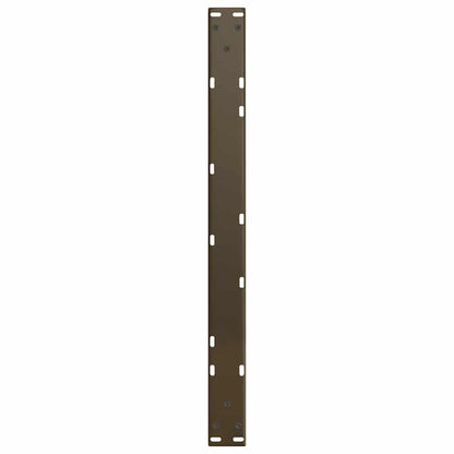 Gambe per Tavolo Pranzo a V 2pz Naturale 70x(30-31,3)cm Acciaio - homemem39