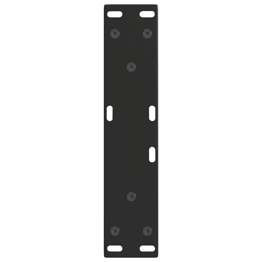 Gambe per Tavolo da Pranzo a V 2 pz Nero 28x(42-43,3)cm Acciaio - homemem39