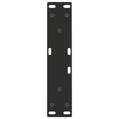Gambe per Tavolo da Pranzo a V 2 pz Nero 28x(42-43,3)cm Acciaio - homemem39