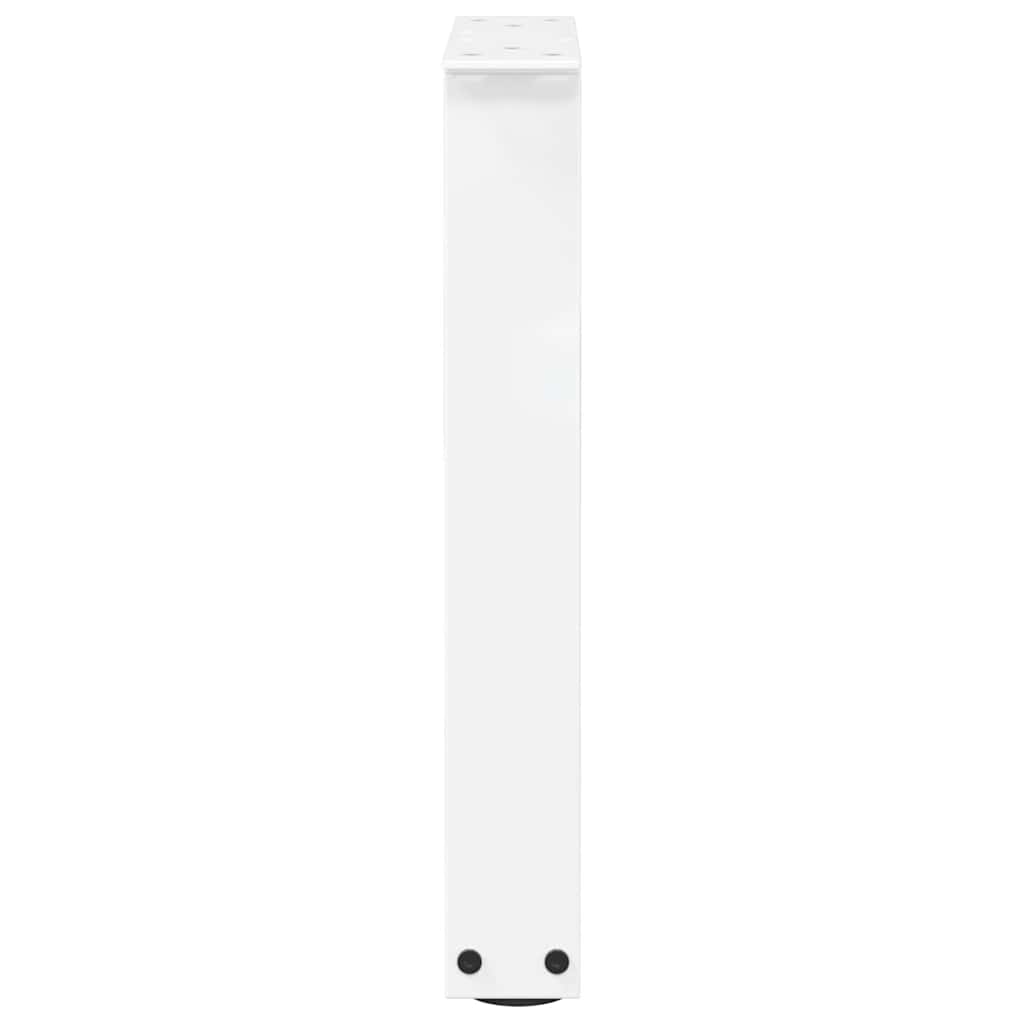Gambe per Tavolino da Caffè forma V 2 pz Bianche 28x(42-43,3)cm