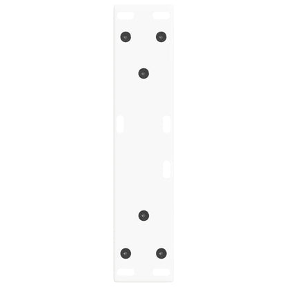 Gambe per Tavolo Pranzo a V 2 pz Bianco 28x(42-43,3)cm Acciaio - homemem39