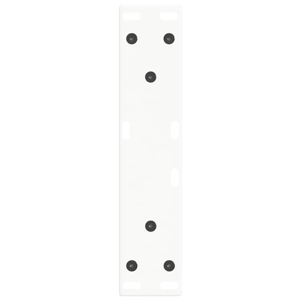 Gambe per Tavolino da Caffè forma V 2 pz Bianche 28x(42-43,3)cm