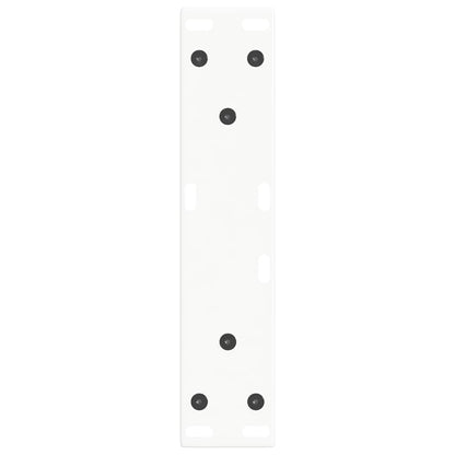 Gambe per Tavolino da Caffè forma V 2 pz Bianche 28x(42-43,3)cm