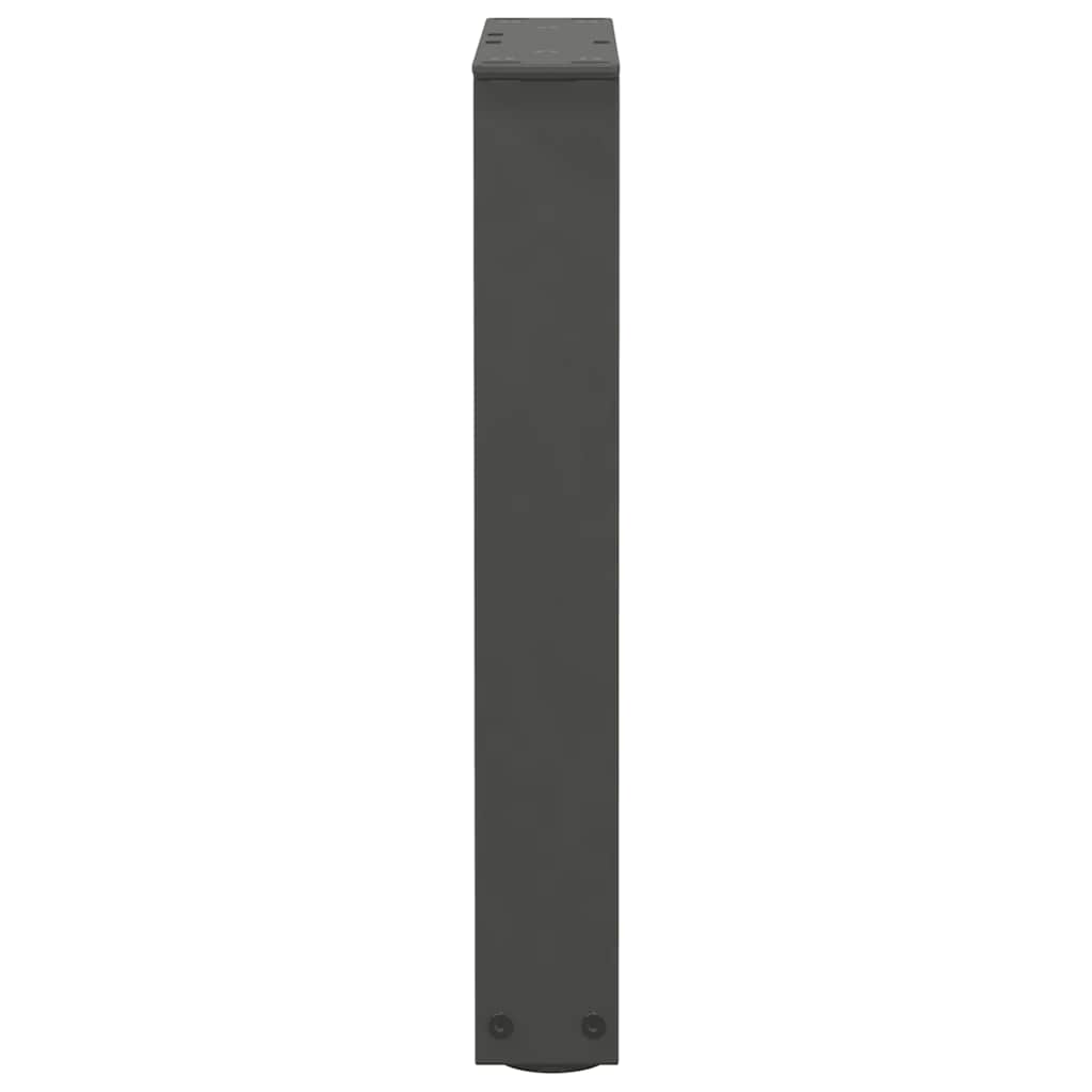 Gambe Tavolo Pranzo a V 2 pz Antracite 28x(42-43,3)cm Acciaio - homemem39