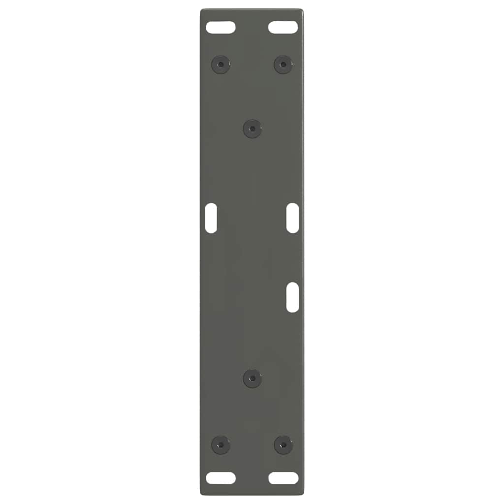 Gambe Tavolo Pranzo a V 2 pz Antracite 28x(42-43,3)cm Acciaio - homemem39
