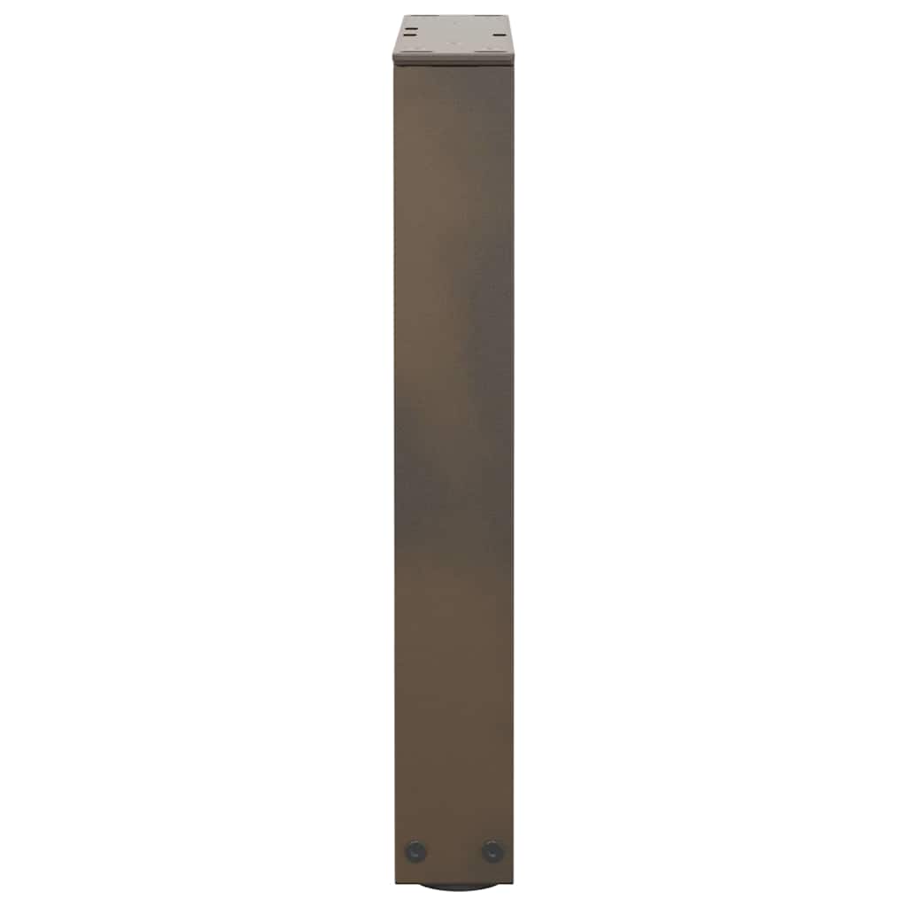 Gambe per Tavolo Pranzo a V 2pz Naturale 28x(42-43,3)cm Acciaio - homemem39