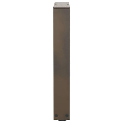 Gambe per Tavolo Pranzo a V 2pz Naturale 28x(42-43,3)cm Acciaio - homemem39