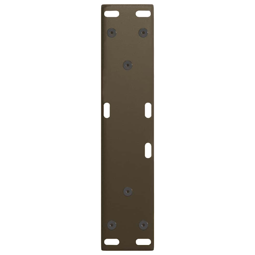 Gambe per Tavolo Pranzo a V 2pz Naturale 28x(42-43,3)cm Acciaio - homemem39
