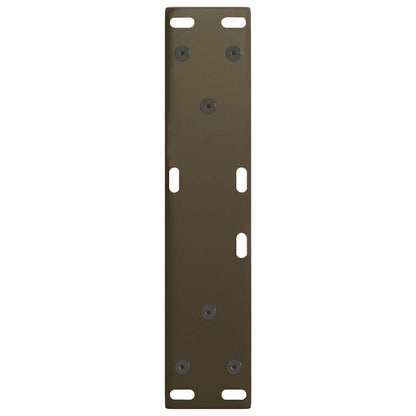 Gambe per Tavolo Pranzo a V 2pz Naturale 28x(42-43,3)cm Acciaio - homemem39