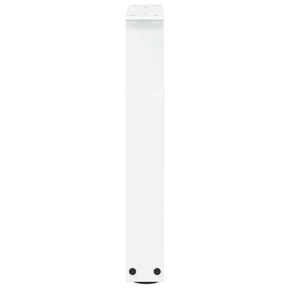Gambe per Tavolo Pranzo a V 2 pz Bianco 38x(42-43,3)cm Acciaio - homemem39