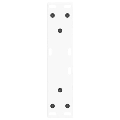 Gambe per Tavolo Pranzo a V 2 pz Bianco 38x(42-43,3)cm Acciaio - homemem39