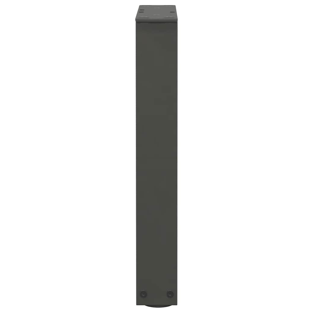 Gambe Tavolo Pranzo a V 2 pz Antracite 38x(42-43,3)cm Acciaio - homemem39