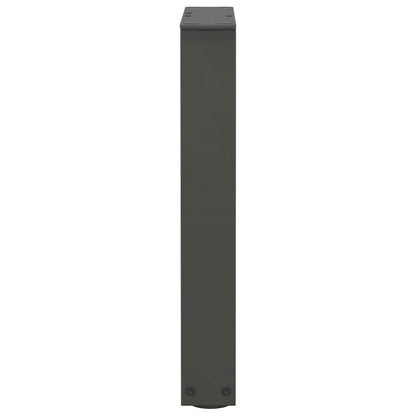 Gambe Tavolo Pranzo a V 2 pz Antracite 38x(42-43,3)cm Acciaio - homemem39