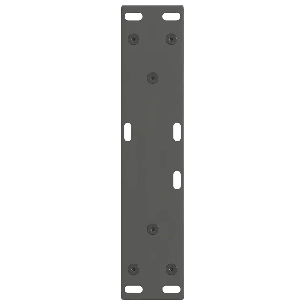 Gambe Tavolo Pranzo a V 2 pz Antracite 38x(42-43,3)cm Acciaio - homemem39