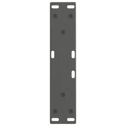 Gambe Tavolo Pranzo a V 2 pz Antracite 38x(42-43,3)cm Acciaio - homemem39