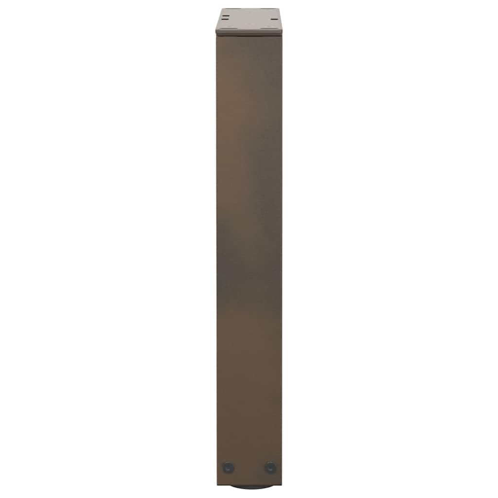 Gambe per Tavolo Pranzo a V 2pz Naturale 38x(42-43,3)cm Acciaio - homemem39