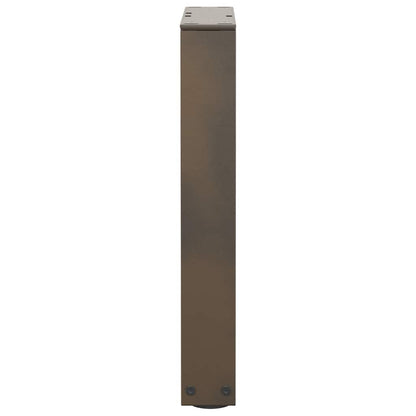Gambe per Tavolo Pranzo a V 2pz Naturale 38x(42-43,3)cm Acciaio - homemem39