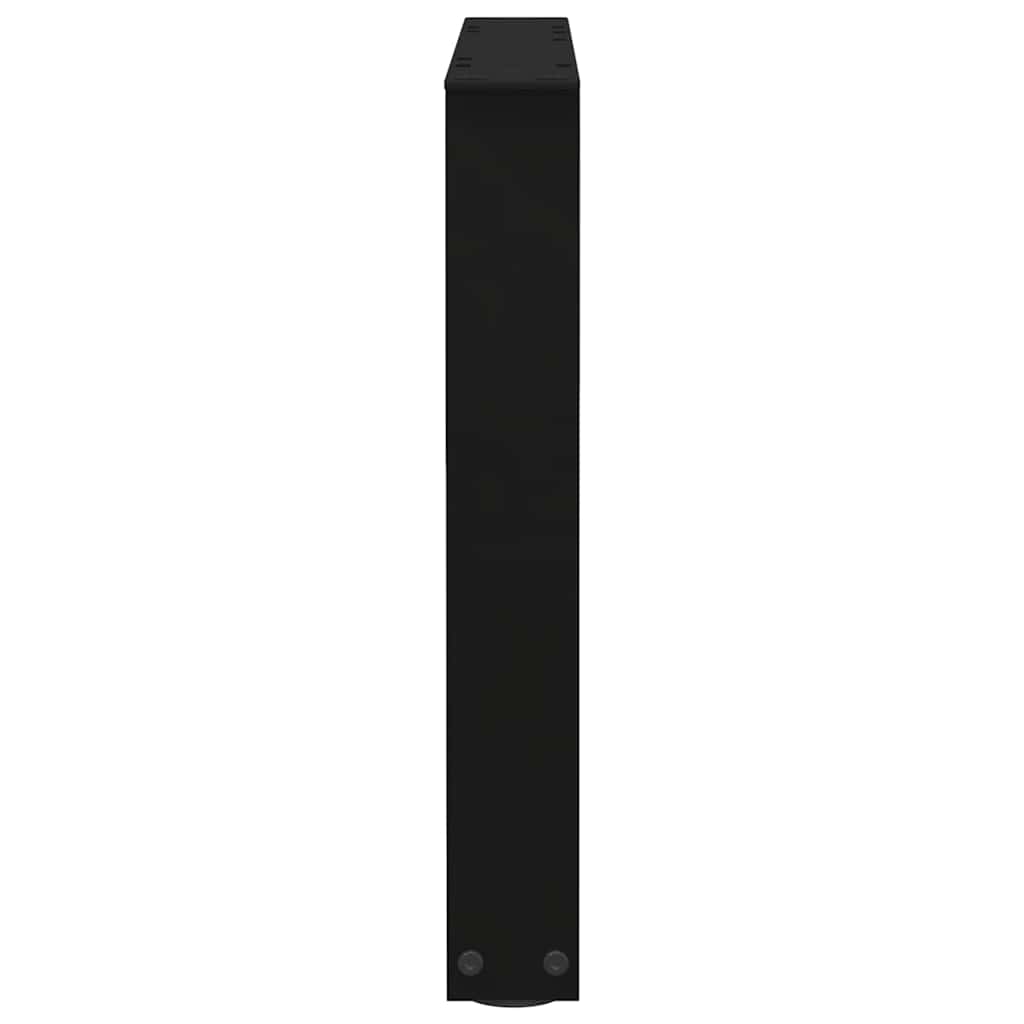 Gambe per Tavolino da Caffè forma V 2 pz Nere 50x(42-43,3) cm