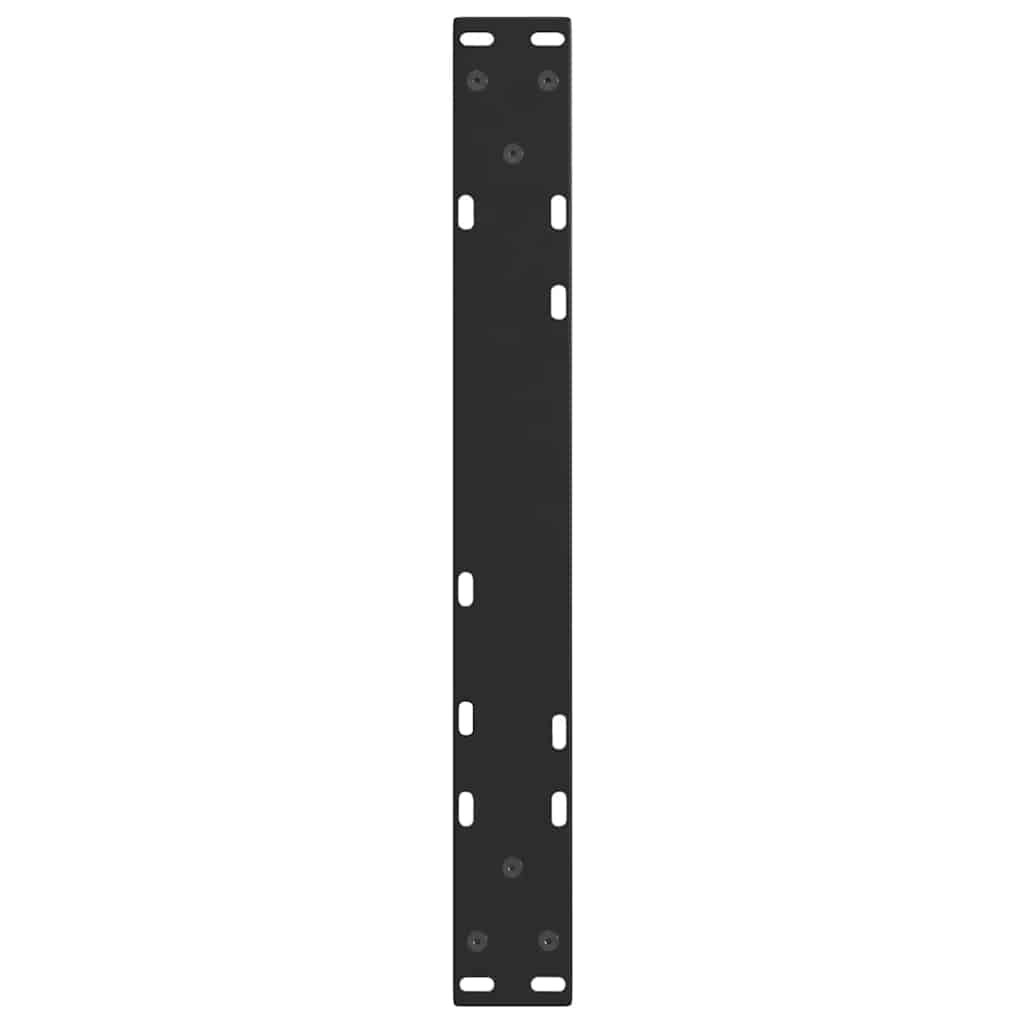 Gambe per Tavolino da Caffè forma V 2 pz Nere 50x(42-43,3) cm
