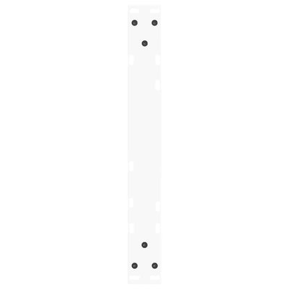 Gambe per Tavolo Pranzo a V 2 pz Bianco 50x(42-43,3)cm Acciaio - homemem39