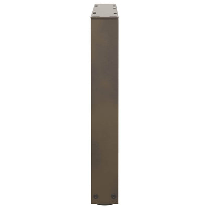 Gambe per Tavolo Pranzo a V 2pz Naturale 50x(42-43,3)cm Acciaio - homemem39