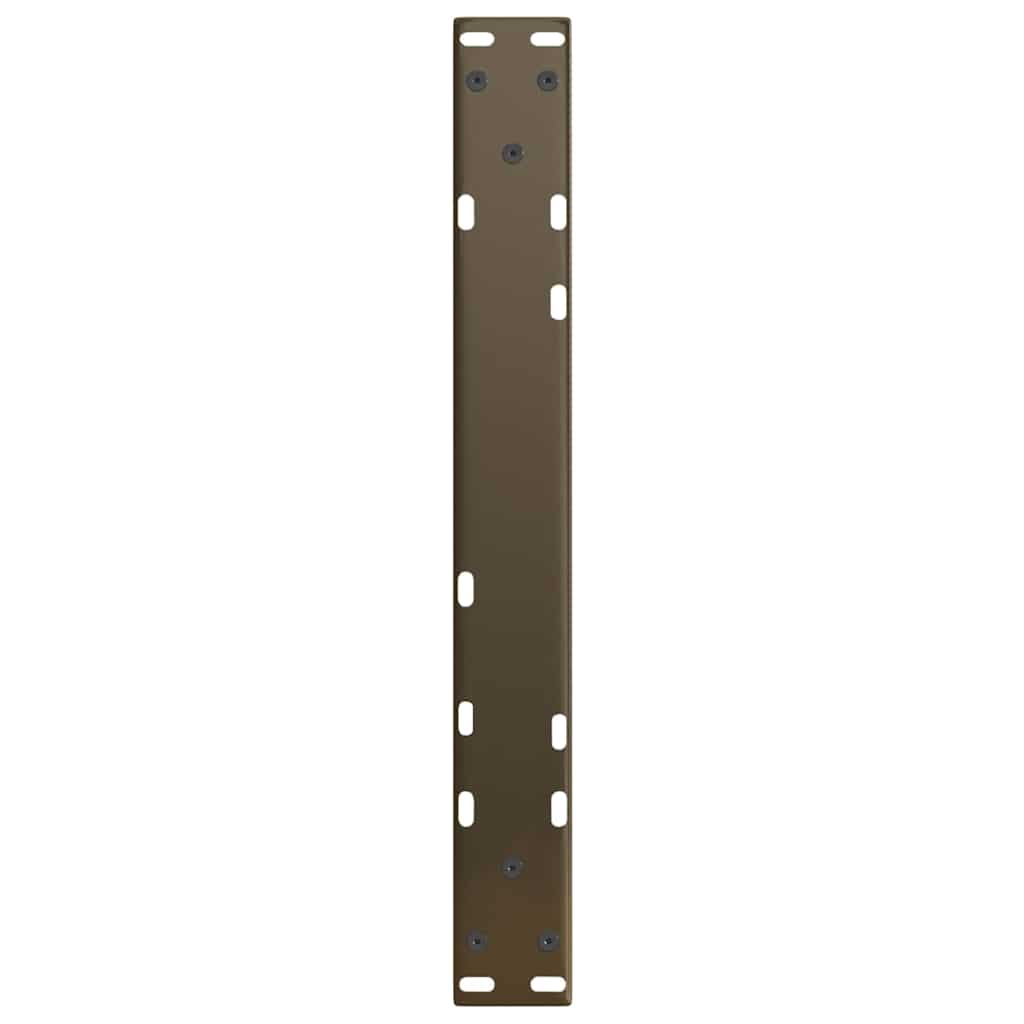 Gambe per Tavolo Pranzo a V 2pz Naturale 50x(42-43,3)cm Acciaio - homemem39