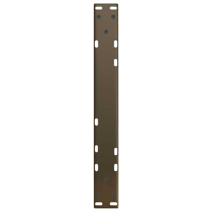 Gambe per Tavolo Pranzo a V 2pz Naturale 50x(42-43,3)cm Acciaio - homemem39