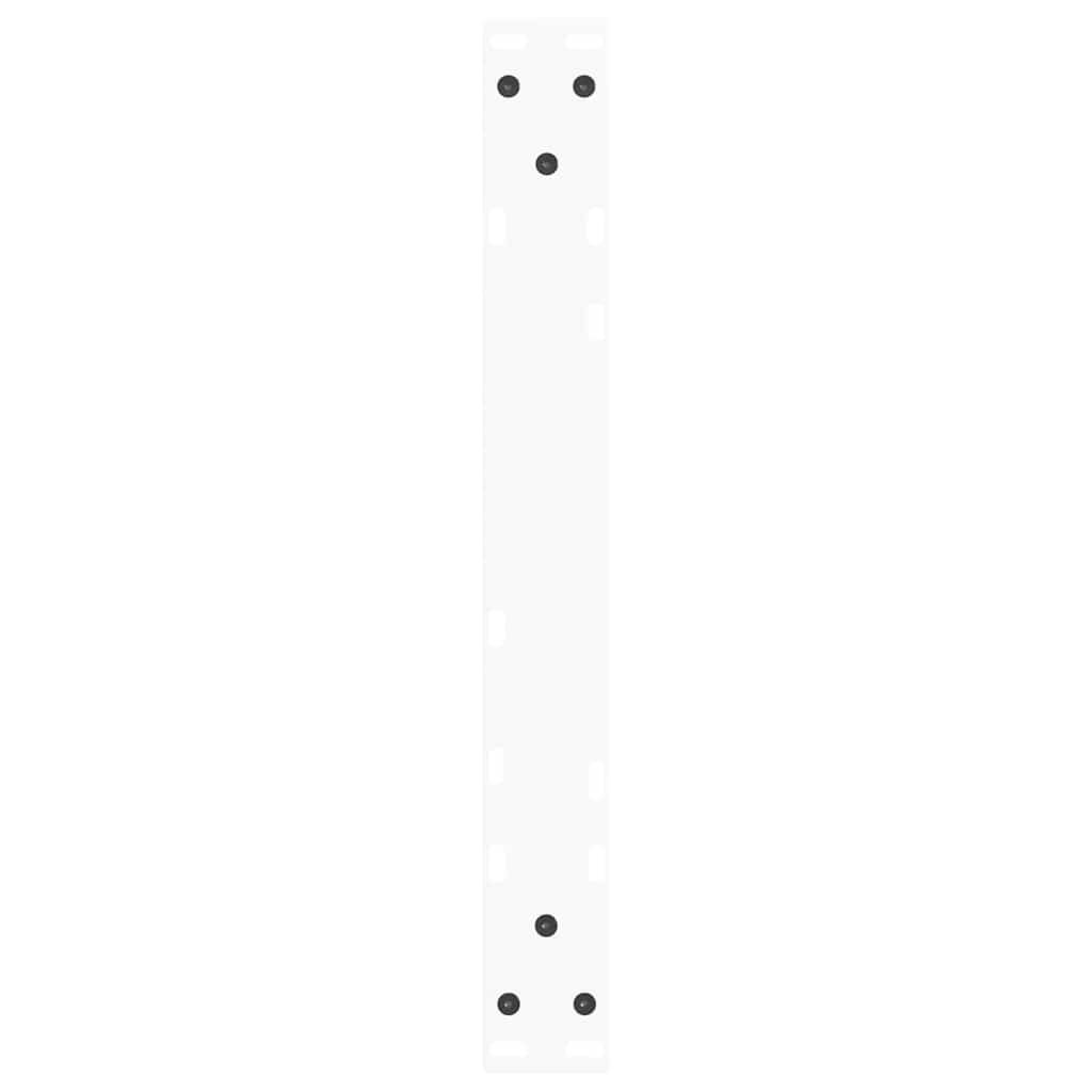 Gambe per Tavolo Pranzo a V 2 pz Bianco 60x(42-43,3)cm Acciaio - homemem39