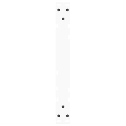 Gambe per Tavolo Pranzo a V 2 pz Bianco 60x(42-43,3)cm Acciaio - homemem39
