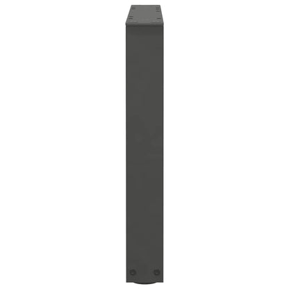 Gambe Tavolino da Caffè forma V 2 pz Antracite 60x(42-43,3) cm