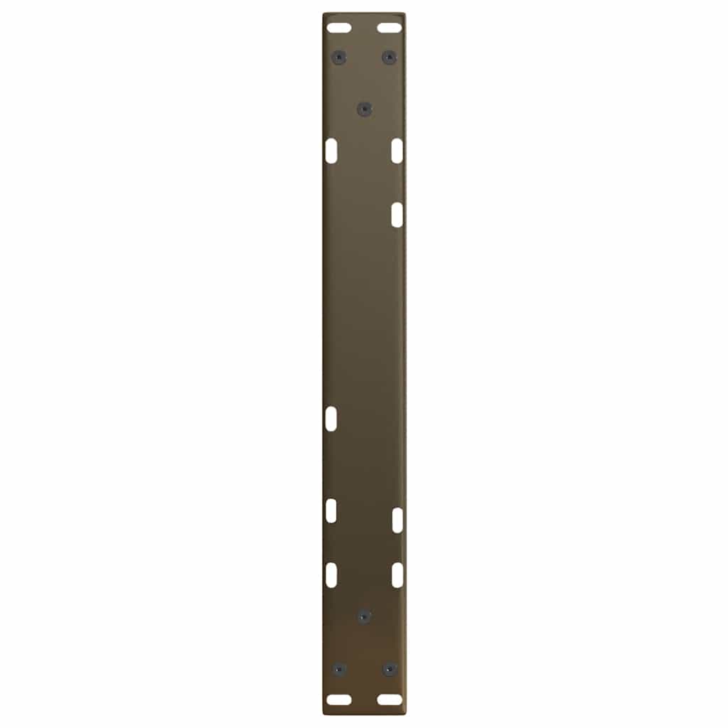 Gambe per Tavolo Pranzo a V 2pz Naturale 60x(42-43,3)cm Acciaio - homemem39