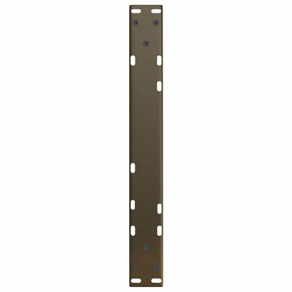 Gambe per Tavolo Pranzo a V 2pz Naturale 60x(42-43,3)cm Acciaio - homemem39
