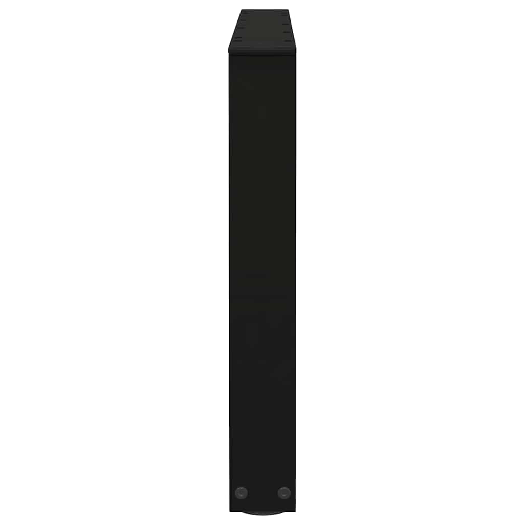 Gambe per Tavolino da Caffè forma V 2 pz Nere 70x(42-43,3) cm