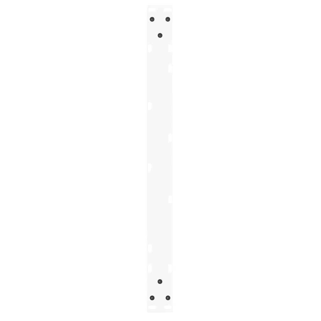 Gambe per Tavolo Pranzo a V 2 pz Bianco 70x(42-43,3)cm Acciaio - homemem39
