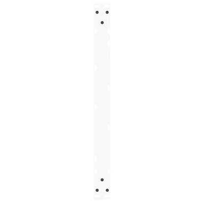 Gambe per Tavolo Pranzo a V 2 pz Bianco 70x(42-43,3)cm Acciaio - homemem39