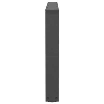 Gambe Tavolo Pranzo a V 2 pz Antracite 70x(42-43,3)cm Acciaio - homemem39
