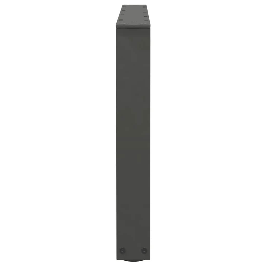 Gambe Tavolino da Caffè forma V 2 pz Antracite 70x(42-43,3) cm