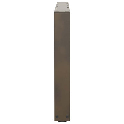 Gambe per Tavolo Pranzo a V 2pz Naturale 70x(42-43,3)cm Acciaio - homemem39