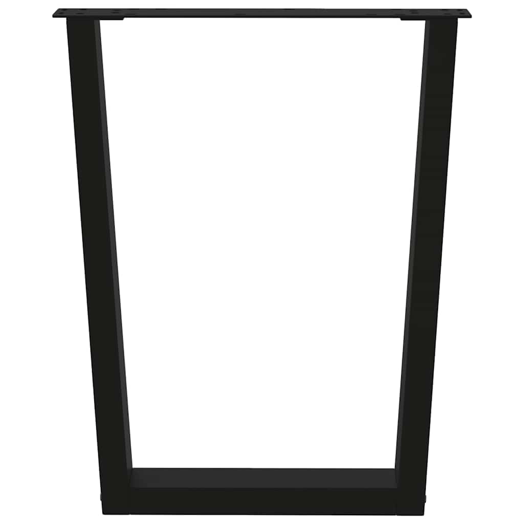 Gambe per Tavolo da Pranzo a V 2 pz Nero 60x(72-73,3)cm Acciaio - homemem39