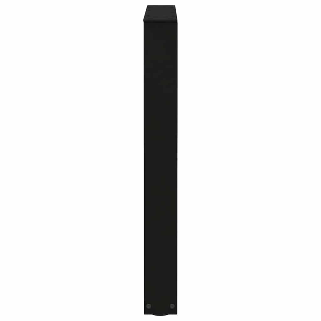 Gambe per tavolo da pranzo forma V 2 pz nere 60x(72-73,3) cm