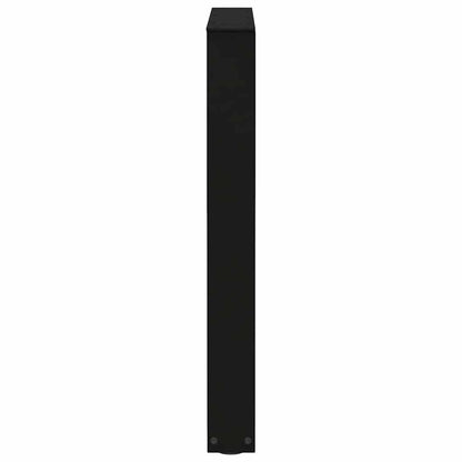 Gambe per tavolo da pranzo forma V 2 pz nere 60x(72-73,3) cm