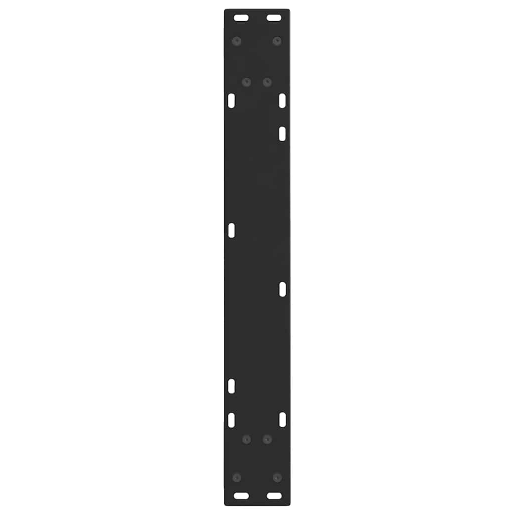 Gambe per Tavolo da Pranzo a V 2 pz Nero 60x(72-73,3)cm Acciaio - homemem39