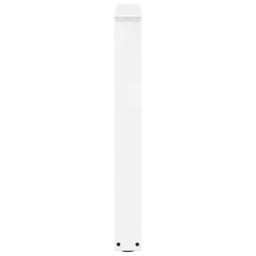 Gambe per Tavolo Pranzo a V 2 pz Bianco 60x(72-73,3)cm Acciaio