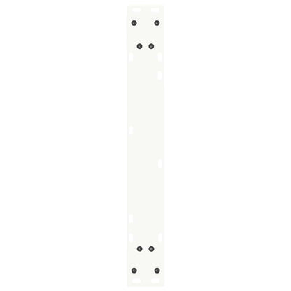 Gambe per Tavolo Pranzo a V 2 pz Bianco 60x(72-73,3)cm Acciaio