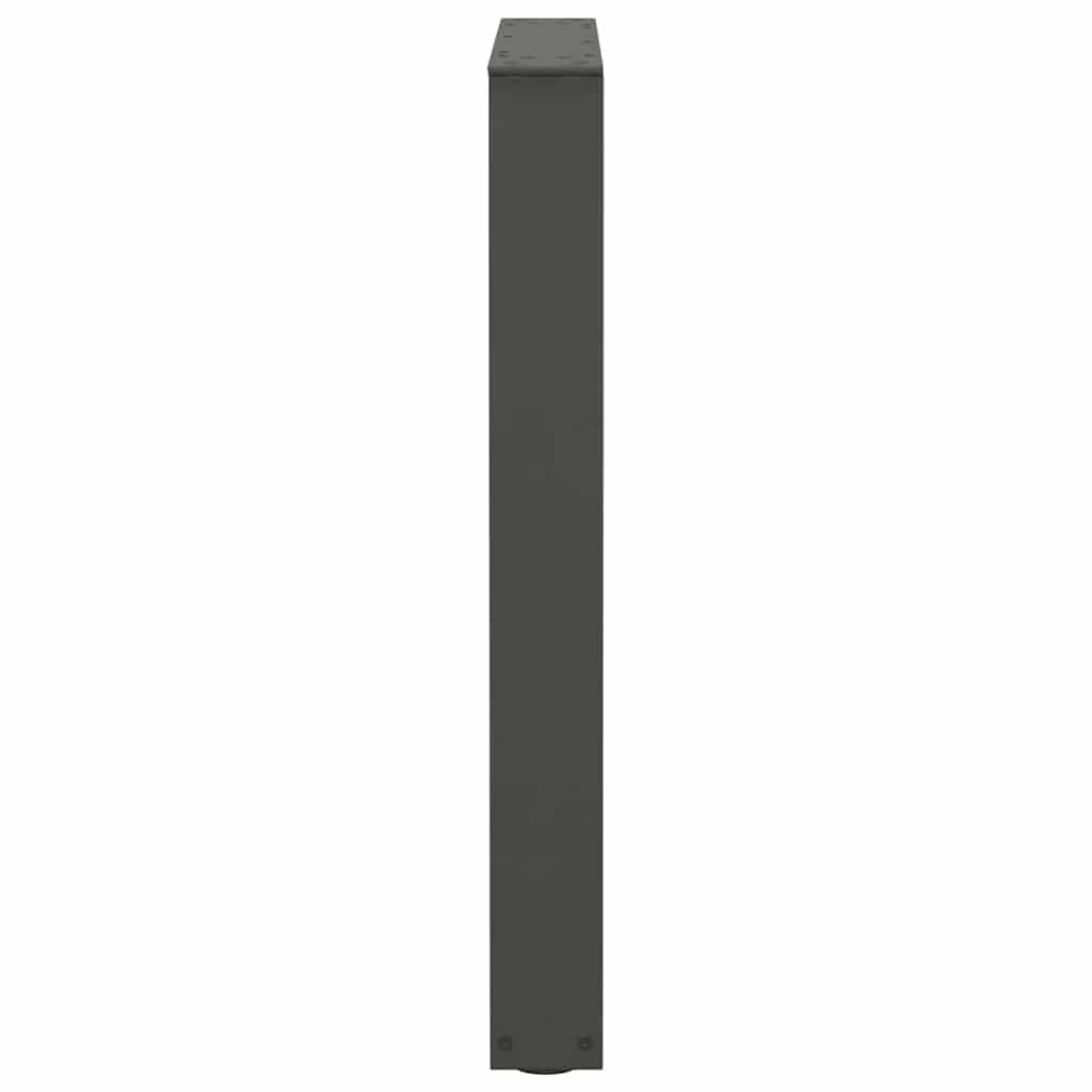 Gambe tavolo da pranzo forma V 2 pz Antracite 60x(72-73,3) cm