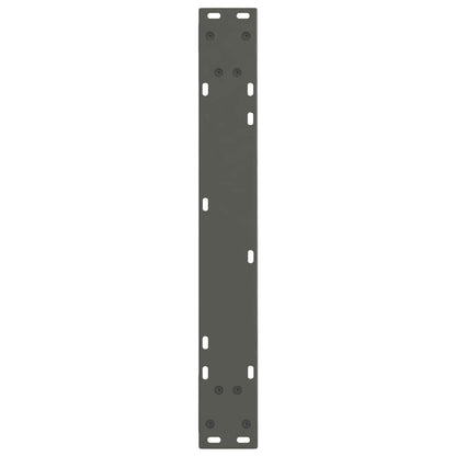 Gambe Tavolo Pranzo a V 2 pz Antracite 60x(72-73,3)cm Acciaio - homemem39