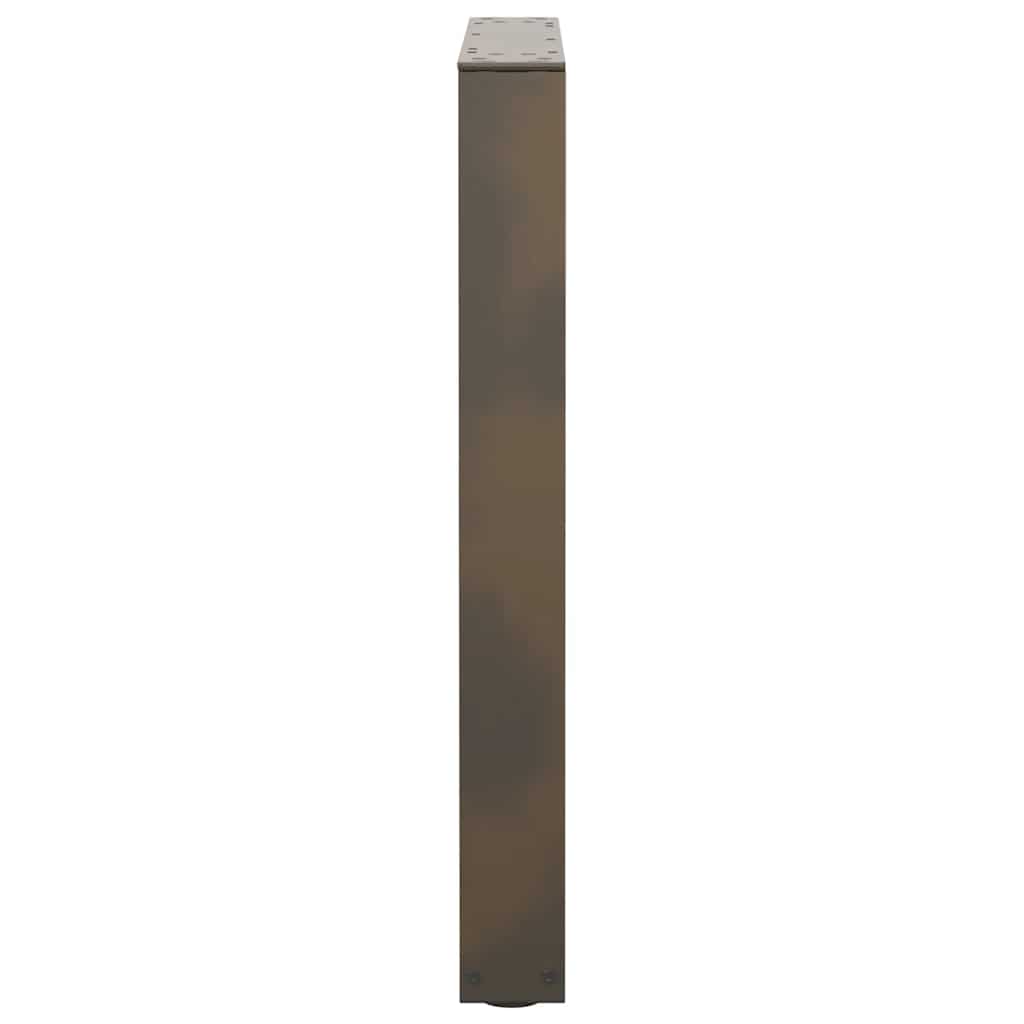 Gambe per Tavolo Pranzo a V 2pz Naturale 60x(72-73,3)cm Acciaio - homemem39