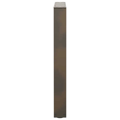 Gambe per Tavolo Pranzo a V 2pz Naturale 60x(72-73,3)cm Acciaio - homemem39